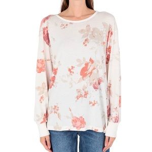 Free People Arielle Long Sleeve Top, Ivory Combo